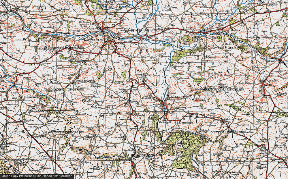 Old Map of Leburnick, 1919 in 1919