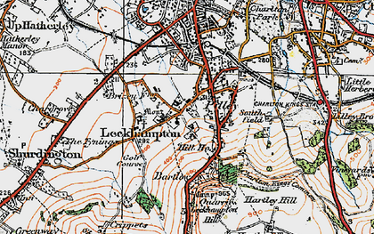 Old map of Leckhampton Hill in 1919
