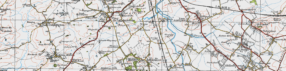 Old map of Ledburn in 1919
