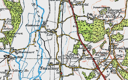 Old map of Lee in 1919