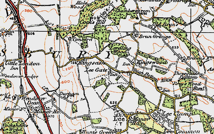 Old map of Lee Gate in 1919