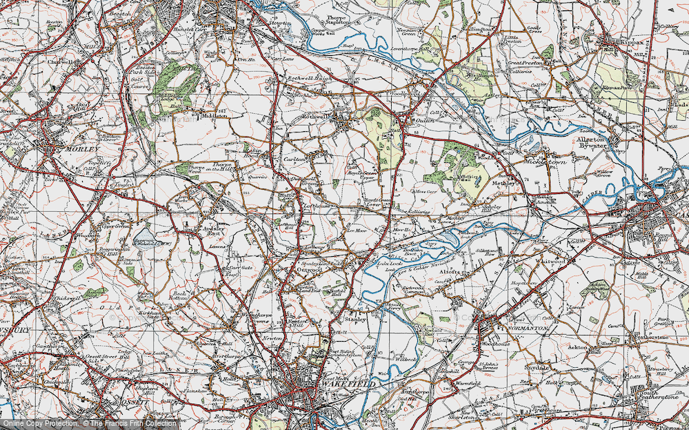 Old Map of Lee Moor, 1925 in 1925