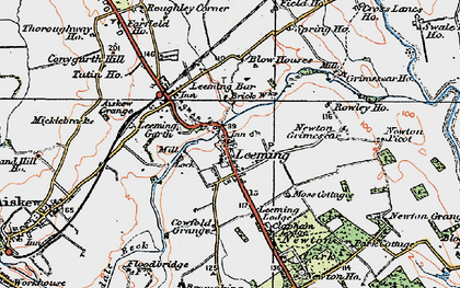 Old map of Leeming in 1925