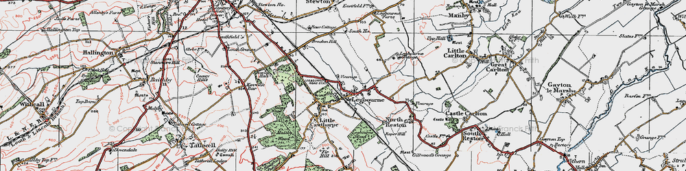 Old map of Legbourne in 1923