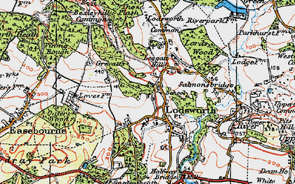 Old map of Leggatt Hill in 1920
