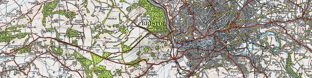 Old map of Aston Court Estate in 1919
