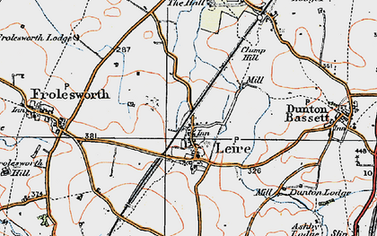 Old map of Leire in 1920
