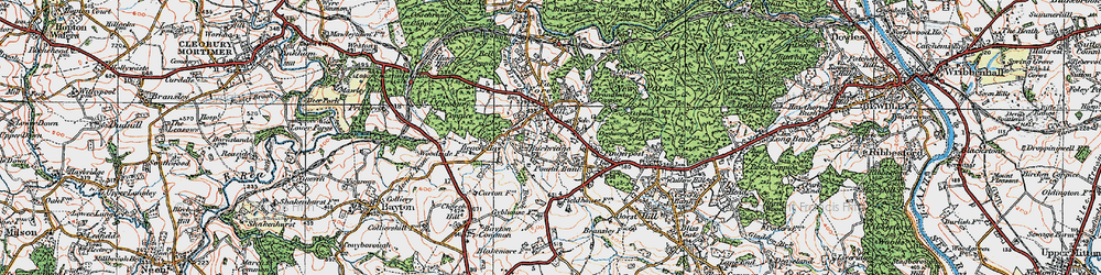Old map of Lem Hill in 1921