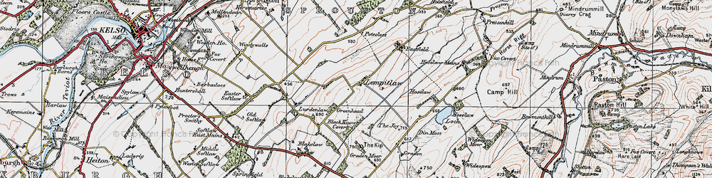 Old map of Blakelaw in 1926