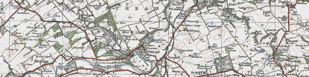Old map of Lennelhill in 1926