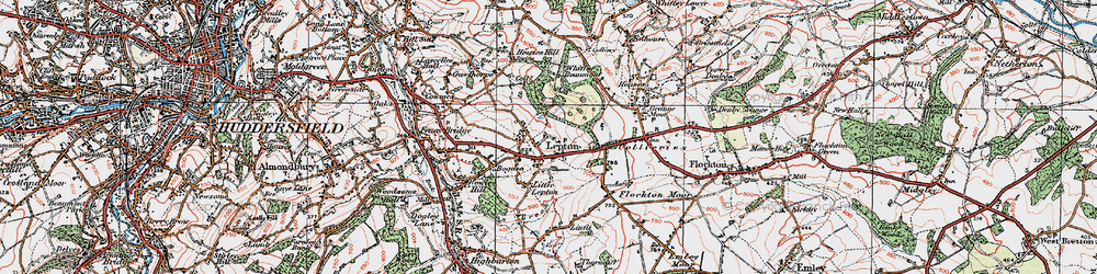 Old map of Lepton in 1925