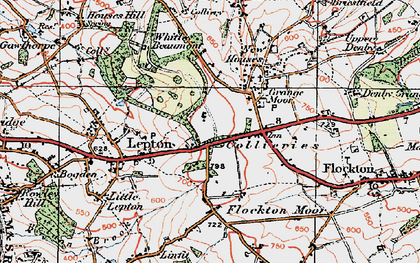 Old map of Lepton Edge in 1925