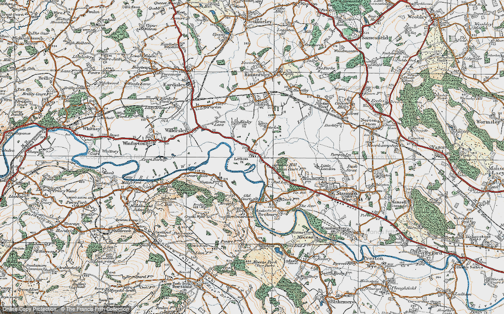 Old Map of Letton, 1920 in 1920