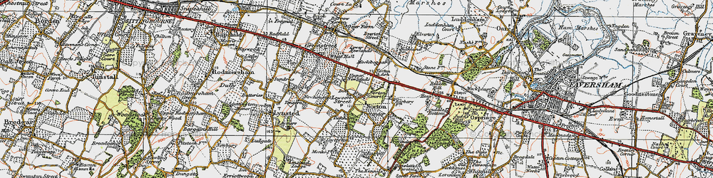 Old map of Lewson Street in 1921