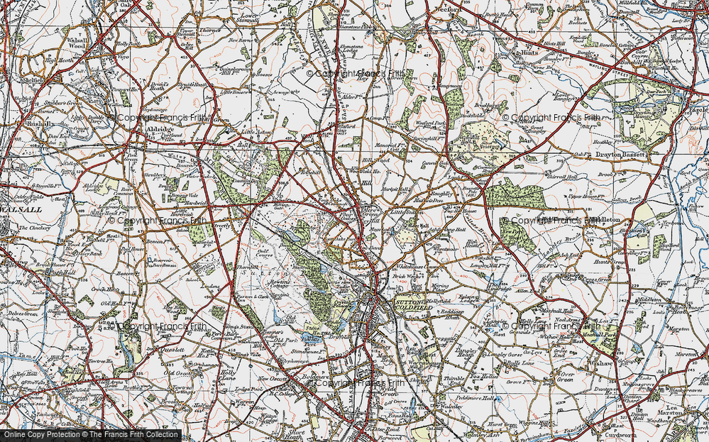 Old Map of Ley Hill, 1921 in 1921