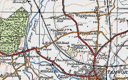Old map of Leyfields in 1921