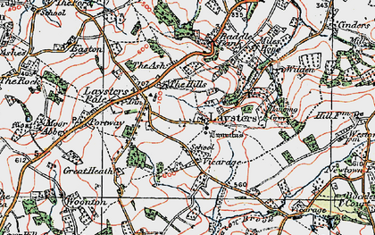 Old map of Leysters in 1920