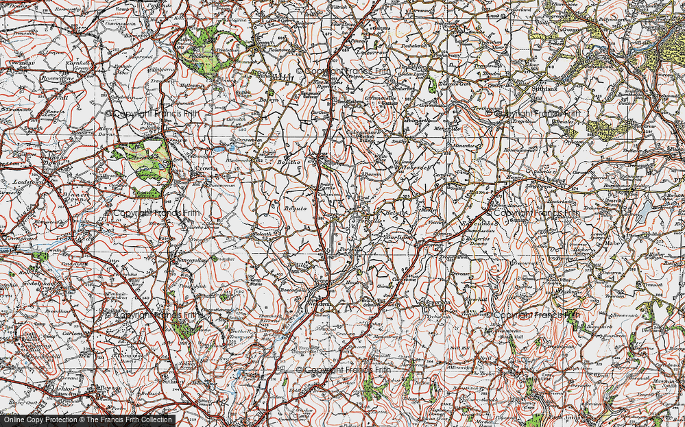 Old Map of Lezerea, 1919 in 1919