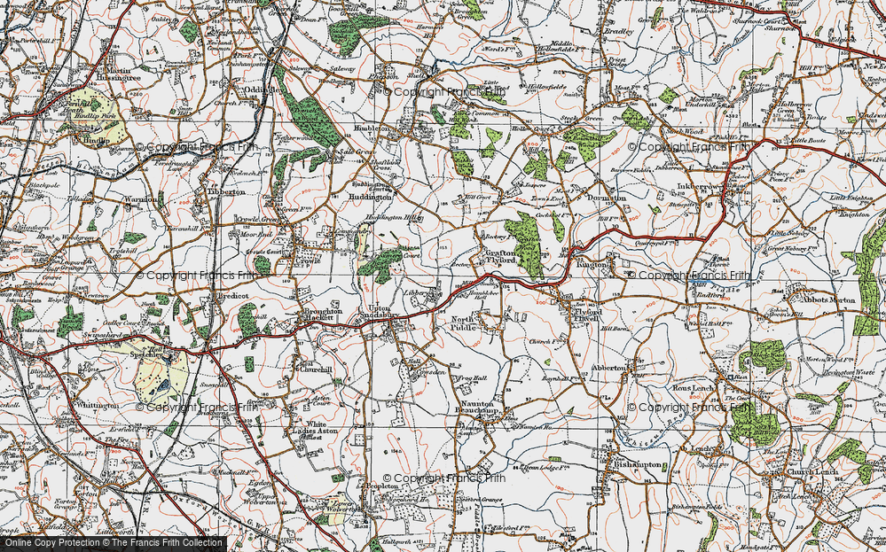 Old Map of Libbery, 1919 in 1919