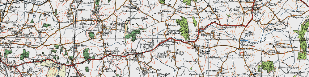 Old map of Libbery in 1919