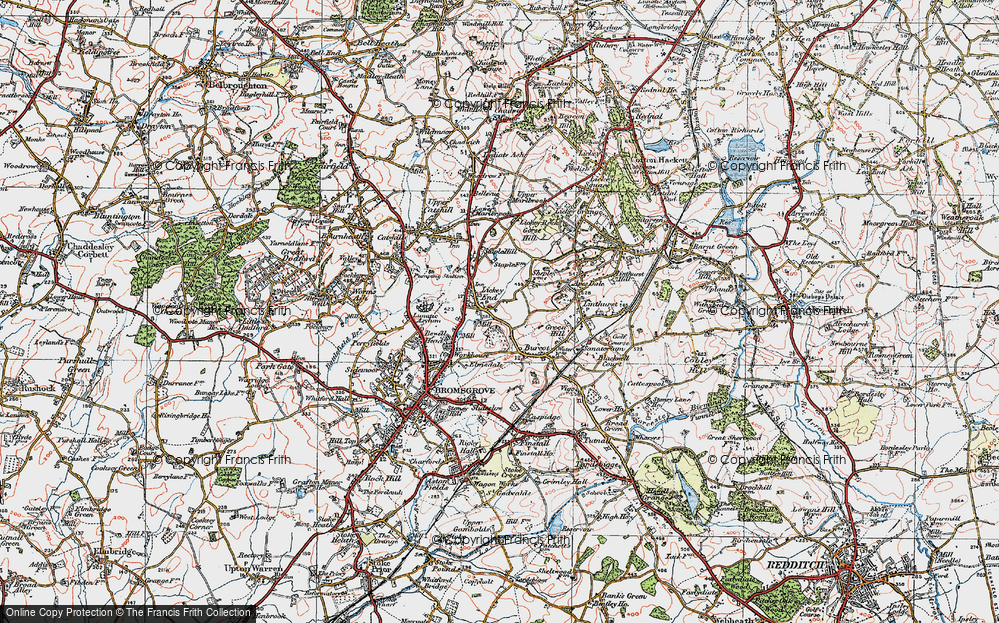 Old Map of Lickey End, 1919 in 1919