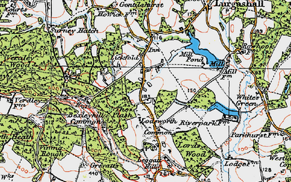 Old map of Lickfold in 1920