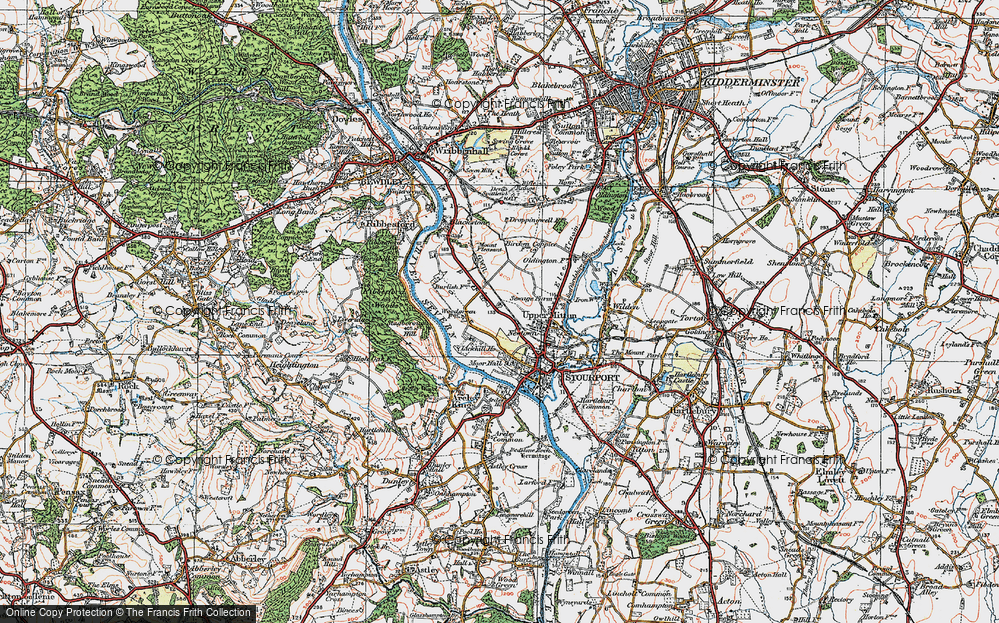 Old Map of Lickhill, 1920 in 1920