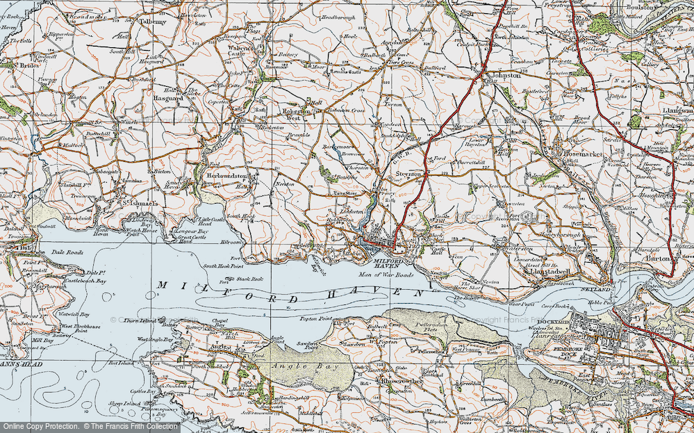 Old Map of Liddeston, 1922 in 1922