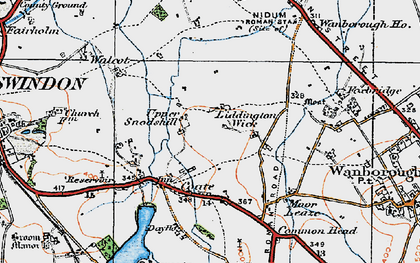 Old map of Liden in 1919