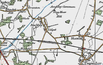 Old map of Lidget in 1923