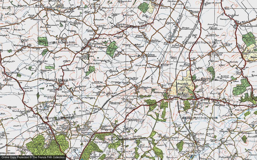 Old Map of Lidlington, 1919 in 1919