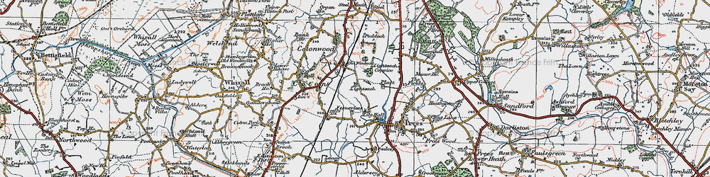 Old map of Lighteach in 1921