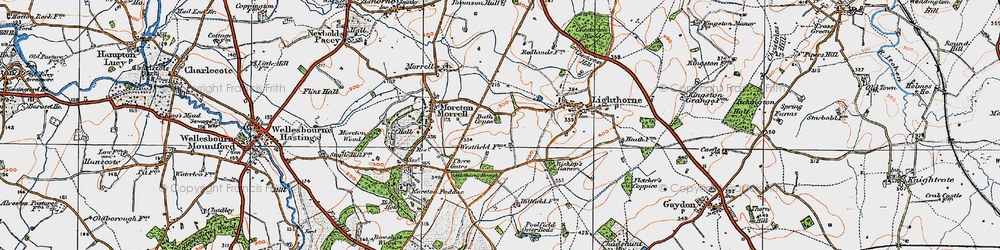 Old map of Bath Copse in 1919