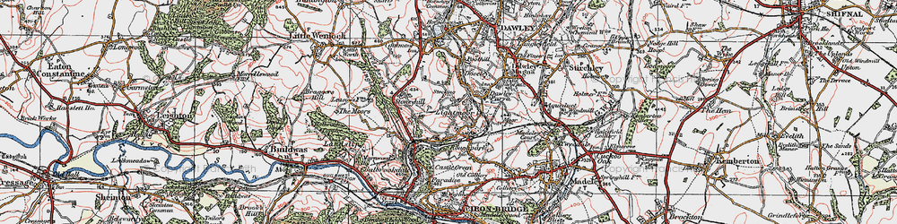 Old map of Lightmoor in 1921