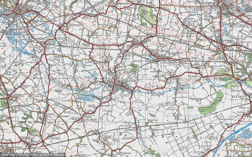 Old Map of Lilford, 1924 in 1924