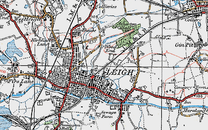 Old map of Atherton Hall in 1924