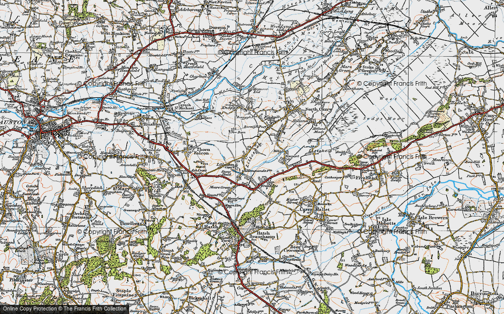 Old Map of Lillesdon, 1919 in 1919