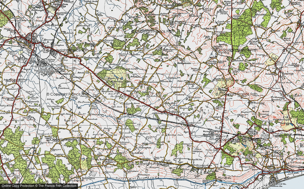 Old Map of Lilyvale, 1921 in 1921