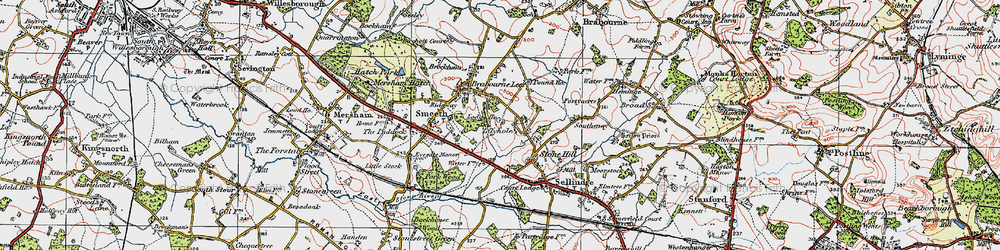 Old map of Lilyvale in 1921