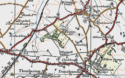 Old map of Lime Tree Village in 1919