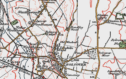 Old map of Limekiln Field in 1923