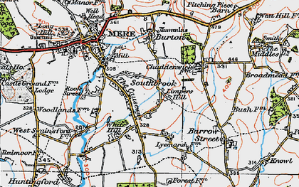 Old map of Limpers Hill in 1919