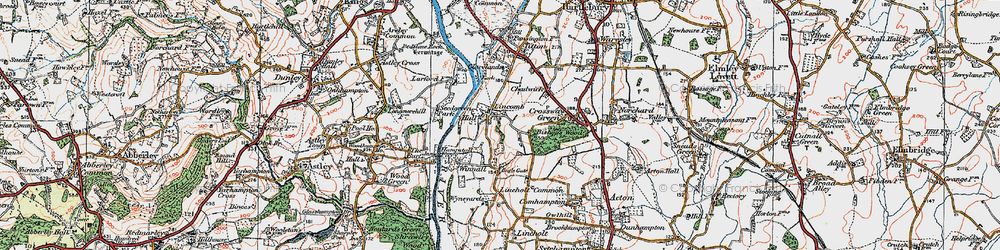 Old map of Lincomb in 1920