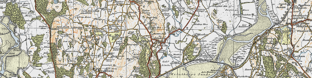 Old map of Lindale in 1925