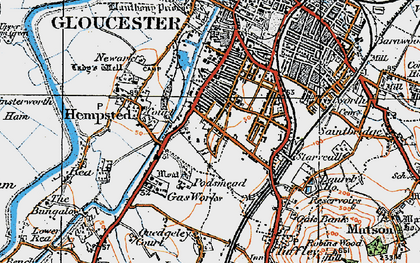 Old map of Linden in 1919