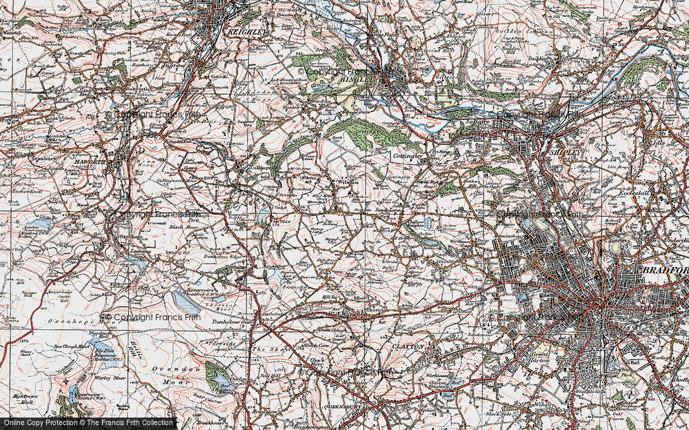 Old Map of Lingbob, 1925 in 1925