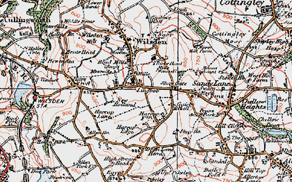 Old map of Lingbob in 1925