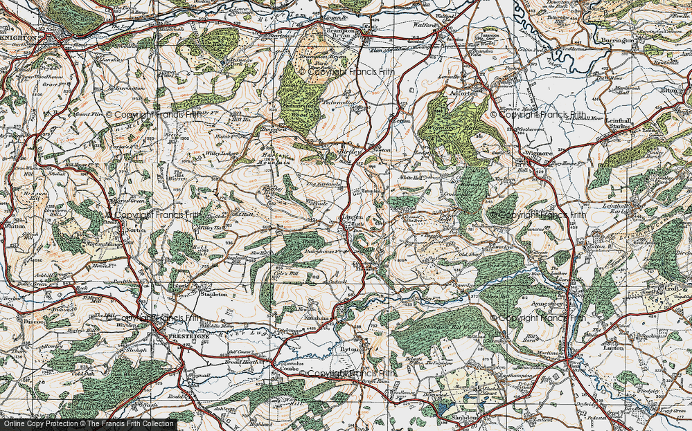 Old Map of Historic Map covering Brierley Hill in 1920