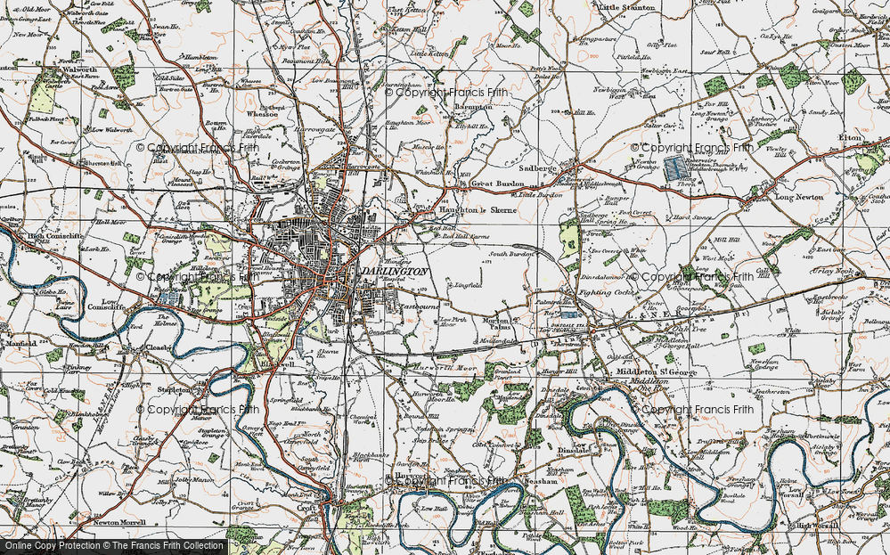 Old Map of Lingfield, 1925 in 1925