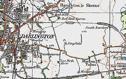 Old map of Lingfield in 1925